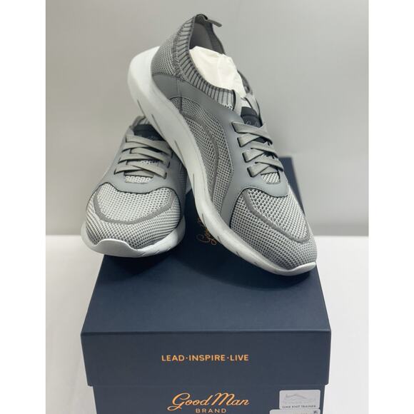 Good Man Brand NIB Knit Trainers Gray Size 10 Made in Italy MSRP‎ $298 - Picture 1 of 6